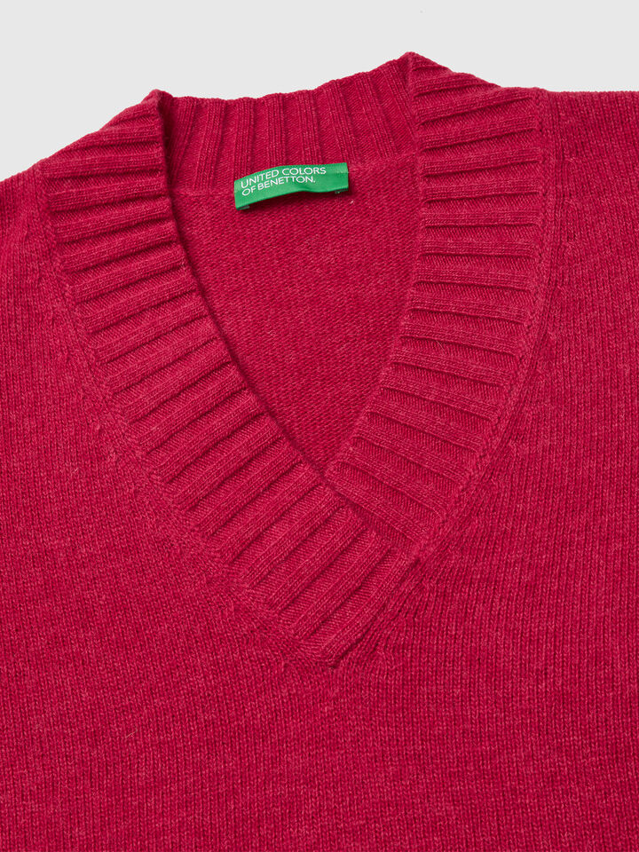 V NECK SWEATER L/S Women image number 3
